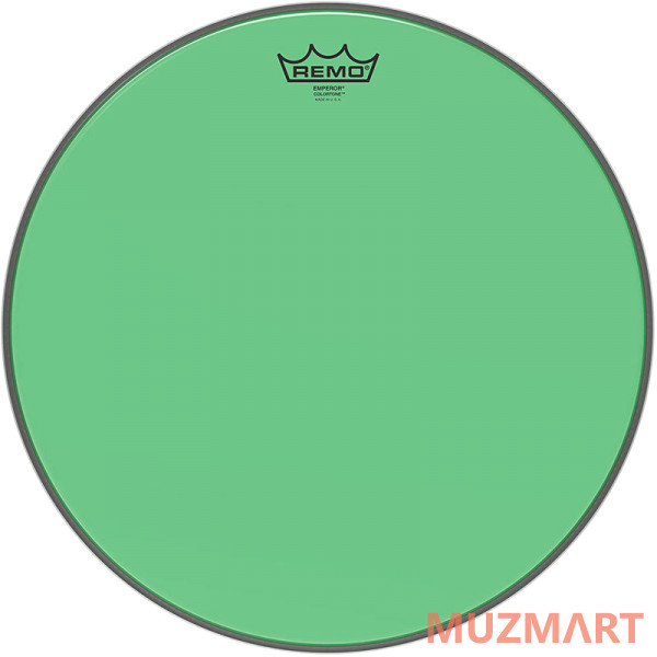 Remo BE-0316-CT-GN Emperor® Colortone™ Green Drumhead, 16' Цветной двухслойный прозрачный пластик для барабана 16"