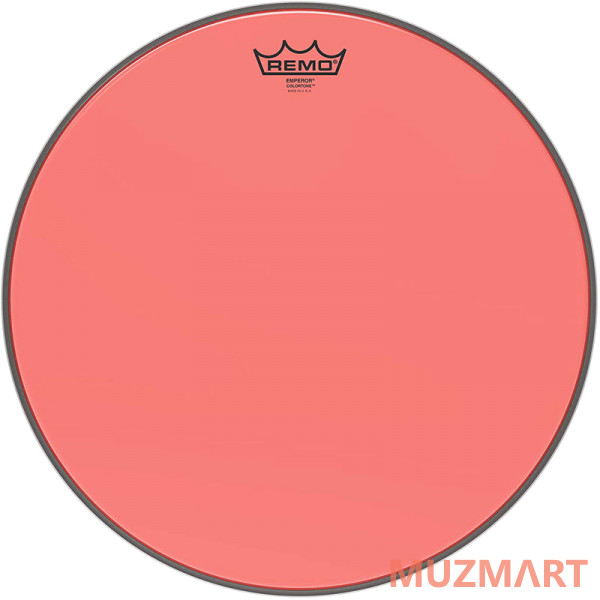 Remo BE-0316-CT-RD Emperor® Colortone™ Red Drumhead, 16' Цветной двухслойный прозрачный пластик для барабана 16"