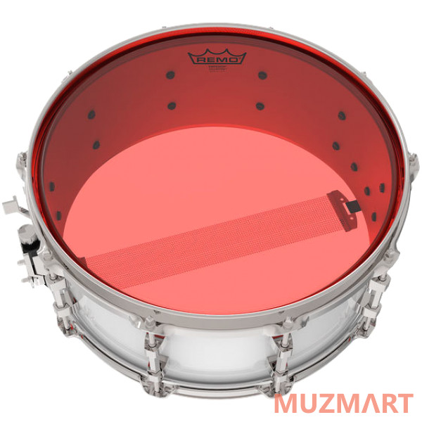 Remo BE-0316-CT-RD Emperor® Colortone™ Red Drumhead, 16' Цветной двухслойный прозрачный пластик для барабана 16"