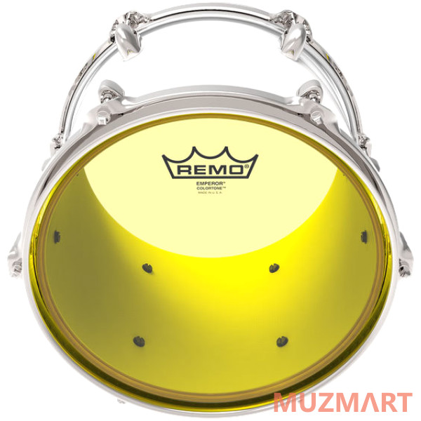 Remo BE-0316-CT-YE Emperor® Colortone™ Yellow Drumhead, 16' Цветной двухслойный прозрачный пластик для барабана 16"