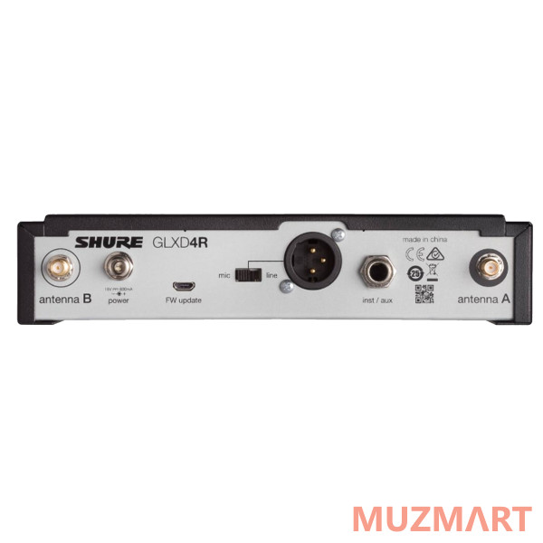 Shure GLXD14RE/85 Z2 2.4 GHz Рэковая цифровая радиосистема GLX-D Advanced с петличным микрофоном WL185