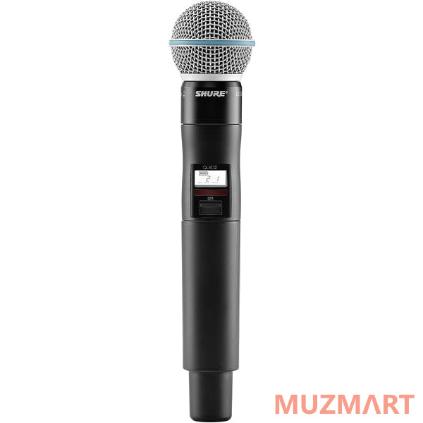 Shure QLXD2/B58 G51 Ручной передатчик серии QLXD с капсюлем микрофона BETA58, частотный диапазон 470-534 MHz