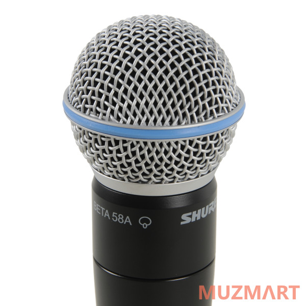 Shure QLXD2/B58 G51 Ручной передатчик серии QLXD с капсюлем микрофона BETA58, частотный диапазон 470-534 MHz
