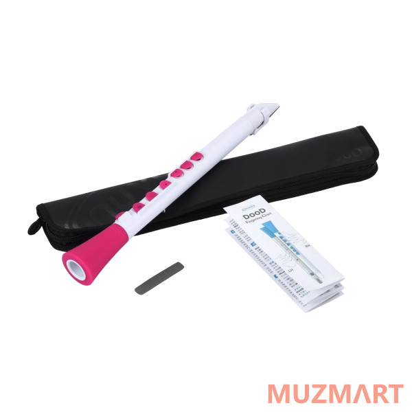 NUVO Dood (White/Pink) Блок-флейта DooD, строй С (до)