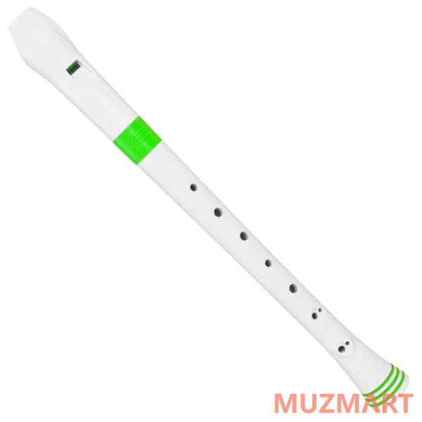 NUVO Recorder White/Green Блок-флейта сопрано, строй - С, барочная