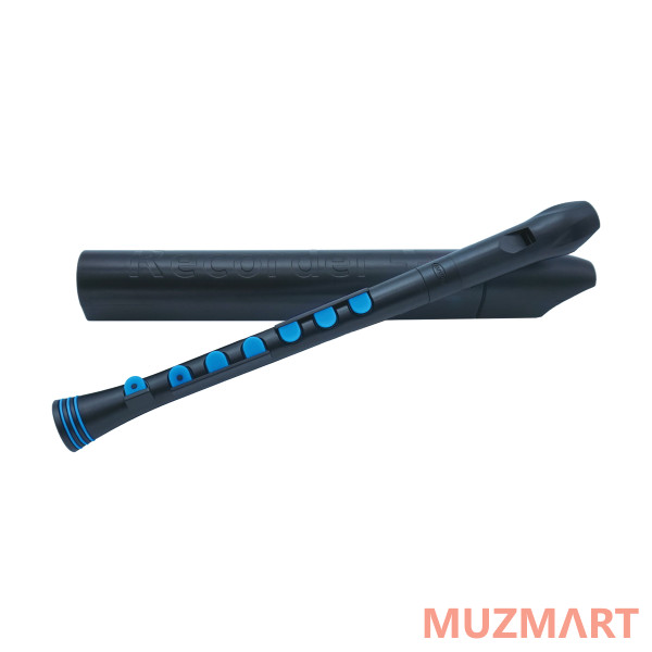 NUVO Recorder+ Black/Blue Блок-флейта сопрано, строй - С, немецкая
