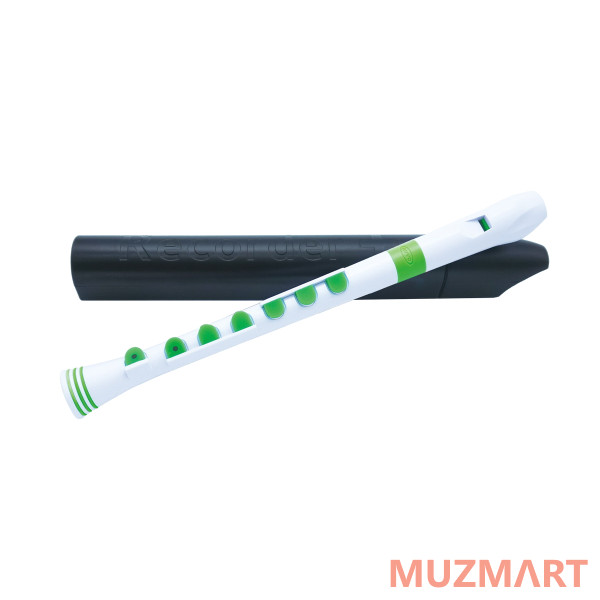 NUVO Recorder+ White/Green Блок-флейта сопрано, строй - С, немецкая