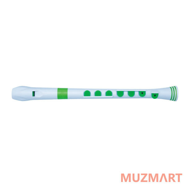 NUVO Recorder+ White/Green Блок-флейта сопрано, строй - С, немецкая