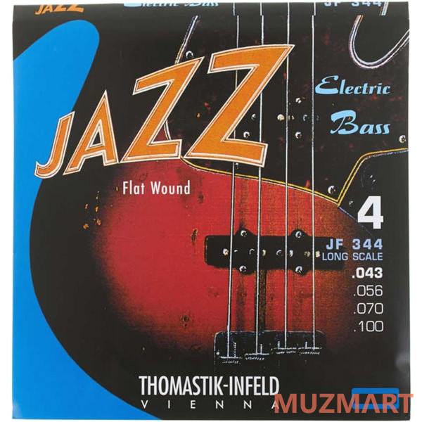 Thomastik JF344 Jazz Flat Wound Комплект струн для бас-гитары