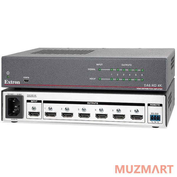 Extron DA6 HD 4K PLUS HDMI (60-1609-01) Усилитель-распределитель