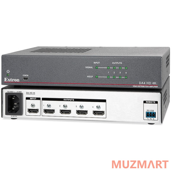 Extron DA4 HD 4K PLUS HDMI (60-1608-01) Усилитель-распределитель