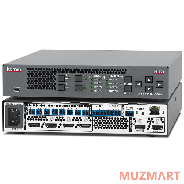 Extron IN1804 4K/60 Бесподрывный коммутатор