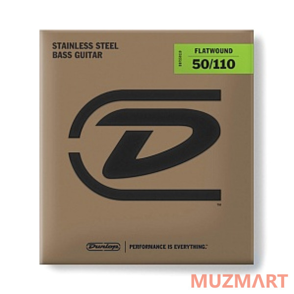Dunlop DBFS50110 Flatwound Струны для бас-гитары