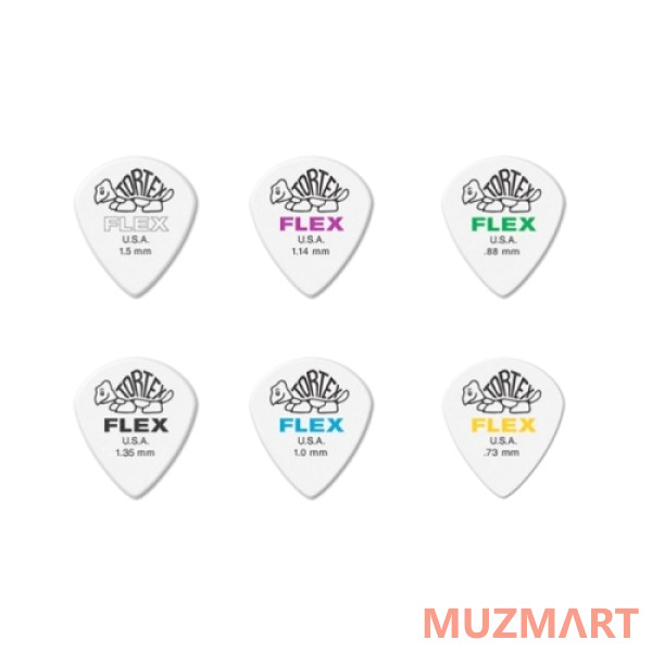 Dunlop 4660 Tortex Flex Jazz III XL Коробка медиаторов