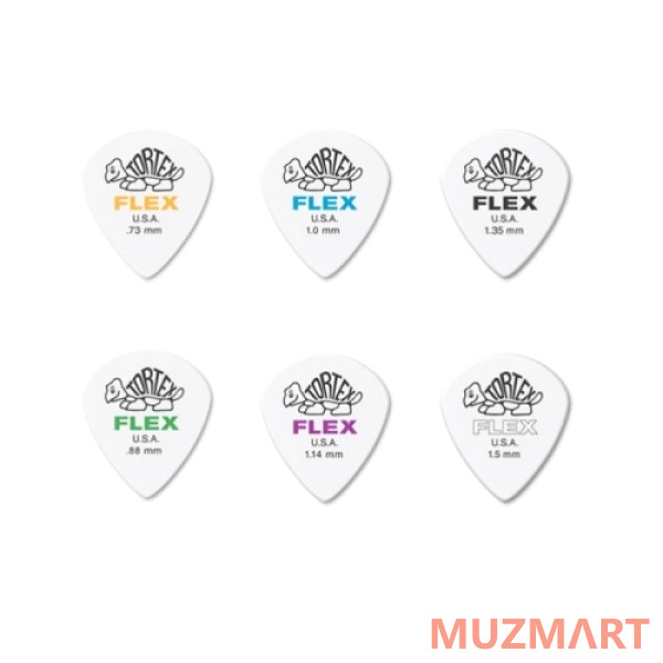 Dunlop 4680 Tortex Flex Jazz III Коробка медиаторов