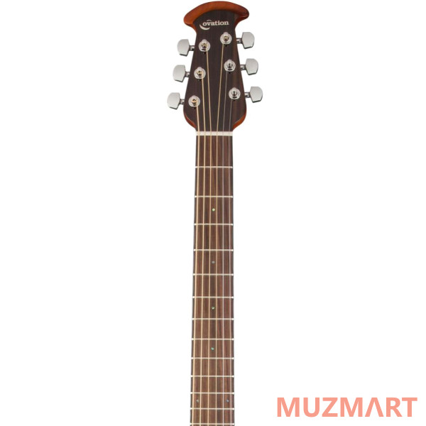 Ovation CE44P-8TQ Celebrity Elite Plus Mid Cutaway Trans Blue Quilt Maple Электроакустическая гитара