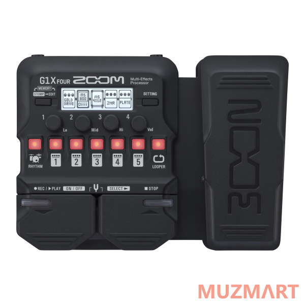 Zoom G1X FOUR Гитарный процессор мультиэффектов с педалью