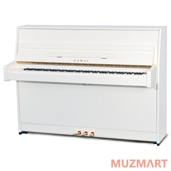 Kawai K15E WH/P пианино белое полированное