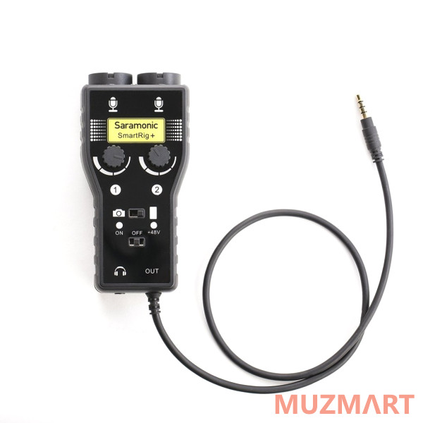 Saramonic SmartRig+ интерфейс для записи звука с микрофона или гитары