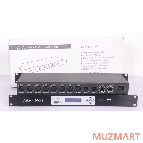 Протон ArtNet-DMX 8 Port Node Конвертер