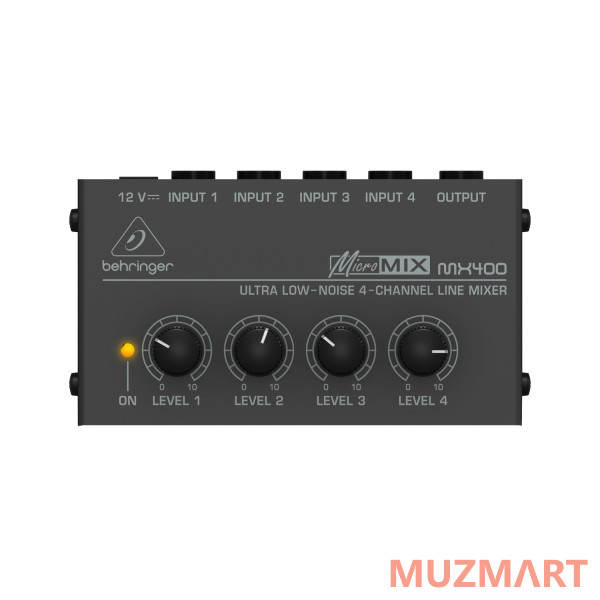 Behringer MX400 Сверхкомпактный 4-канальный линейный микшер