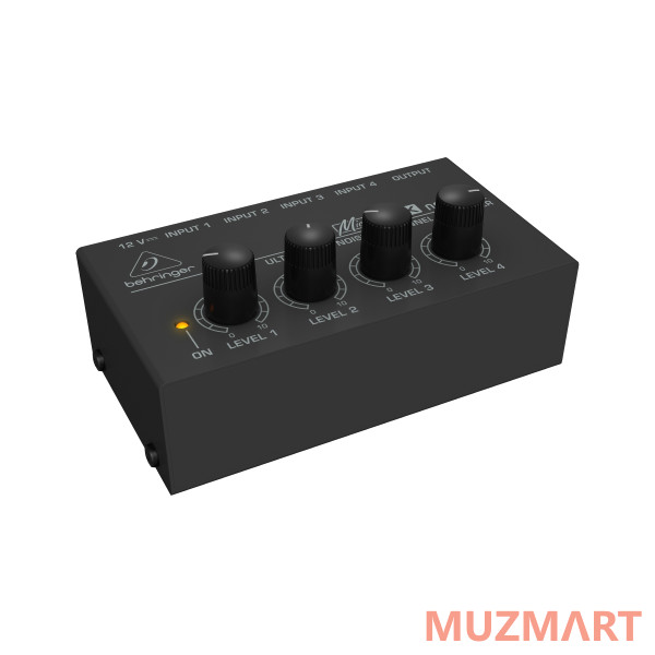 Behringer MX400 Сверхкомпактный 4-канальный линейный микшер