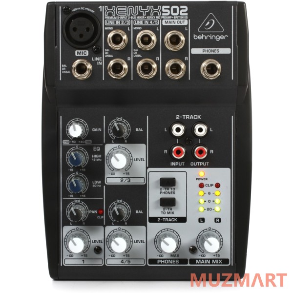 Behringer Xenyx 502 Сверхкомпактный микшерный пульт