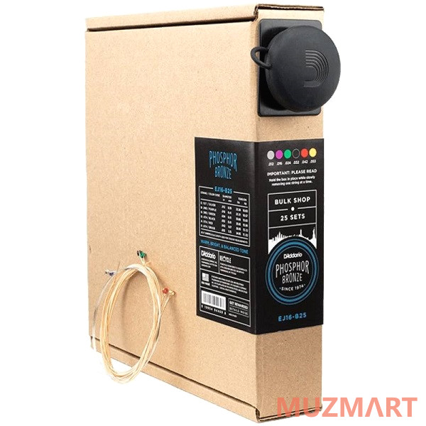 D'Addario EJ16-B25 Phosphor Bronze Струны для акустической гитары