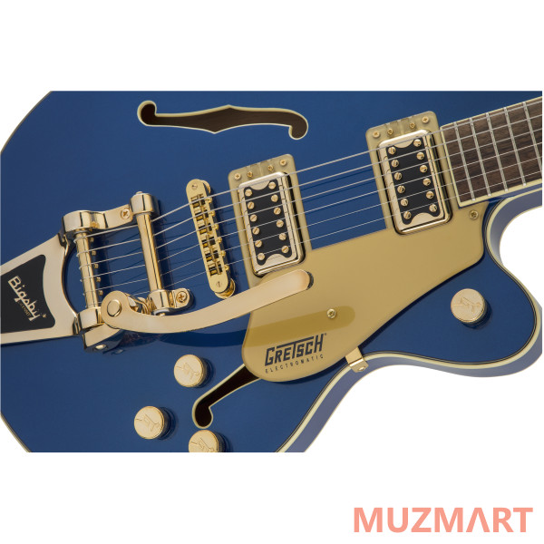 Gretsch G5655TG Electromatic Center Block Jr. Single-Cut with Bigsby, Azure Metallic Полуакустическая электрогитара