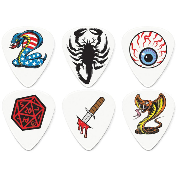 Dunlop BL116P1.0 Dirty Donny S3 Медиаторы 6шт, толщина 1.0мм