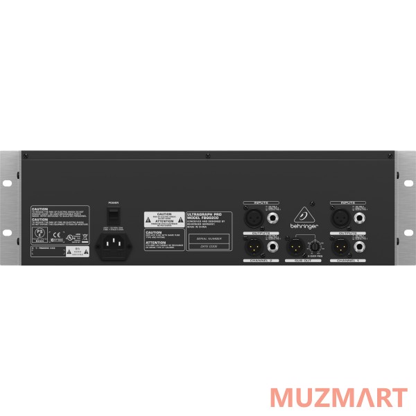 Behringer Ultragraph FBQ-PRO FBQ6200 Эквалайзер графический, 2-канальный, 1/ 3 октавный, с системой детектирования