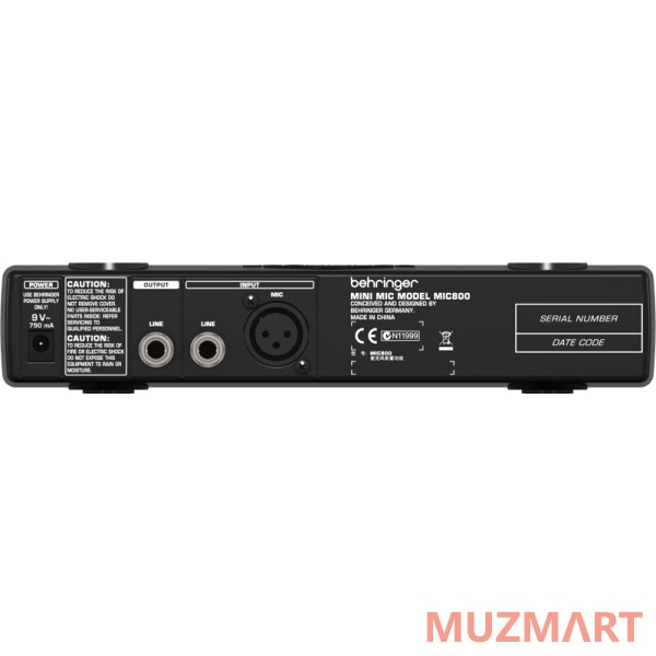 Behringer Minimic MIC800 Ламповый микрофонный линейный предусилитель с лимитером