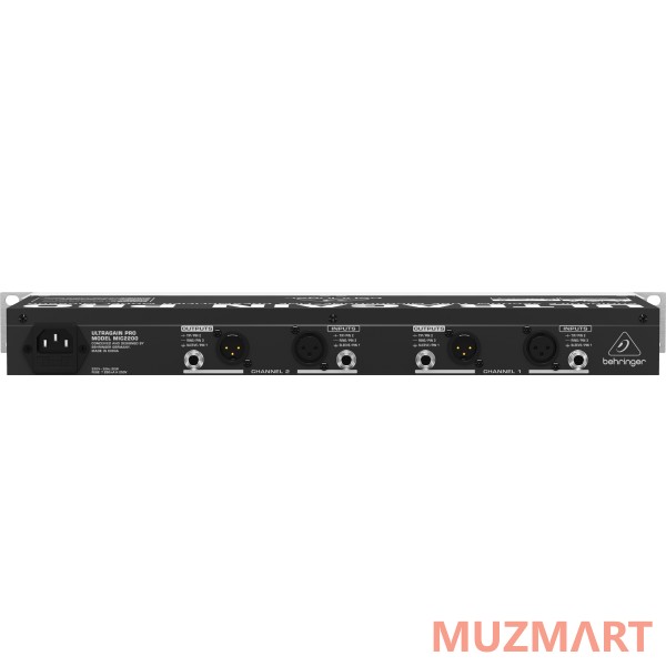 Behringer Ultragain Pro MIC2200 2-канальный ламповый микрофонный предусилитель