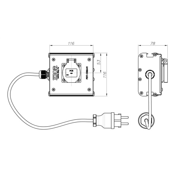 ТТС PDT-1XS2-01 Дистрибьютор питания