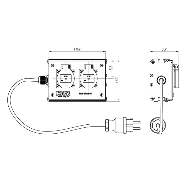 ТТС PDT-2XS2-01 Дистрибьютор питания
