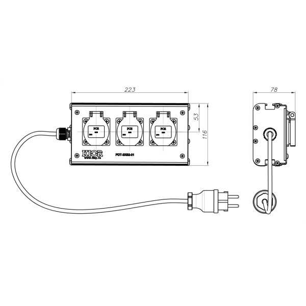 ТТС PDT-3XS2-01 Дистрибьютор питания