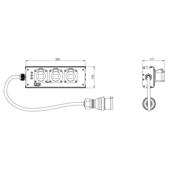 ТТС PDT-3XE1-01 Дистрибьютор питания