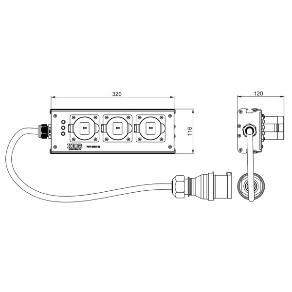 ТТС PDT-3XE1-02 Дистрибьютор питания