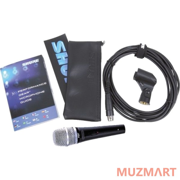 Shure PG57-XLR Инструментальный кардиоидный динамический микрофон c выключателем и кабелем XLR -XLR