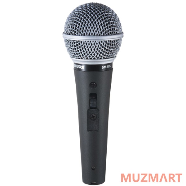 Shure SM48S Вокальный кардиоидный динамический микрофон с переключателем
