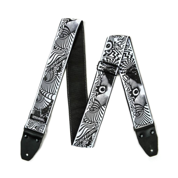 Dunlop ILD02 I LOVE DUST VORTEX-B/W Ремень гитарный
