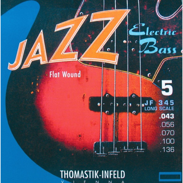 Thomastik JF345 Jazz Flat Wound Комплект струн для бас-гитары