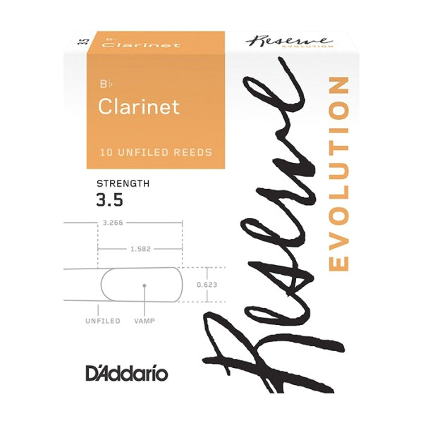 D'Addario Woodwinds Rico DCE1035 Reserve Evolution Трости для кларнета Bb