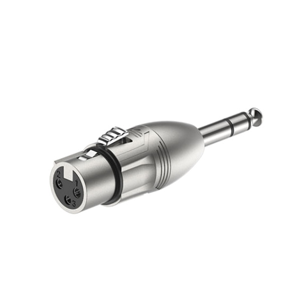 Roxtone RA3XFJM Переходник 3P XLR Female - 6.3 stereo Jack Male