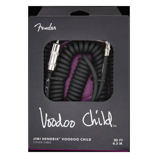 Fender HENDRIX VOODOO CHILD CABLE BLACK Гитарный кабель