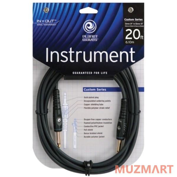 Planet Waves PW-G-20 Кабель инструментальный Jack-Jack, 6,10м