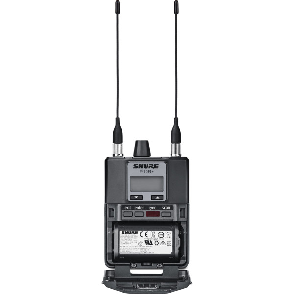 Shure P10R+J8E Поясной приемник системы персонального мониторинга