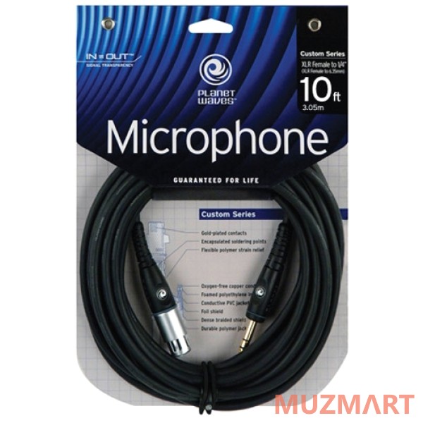 Planet Waves PW-GM-10 Микрофонный кабель 3,05 м