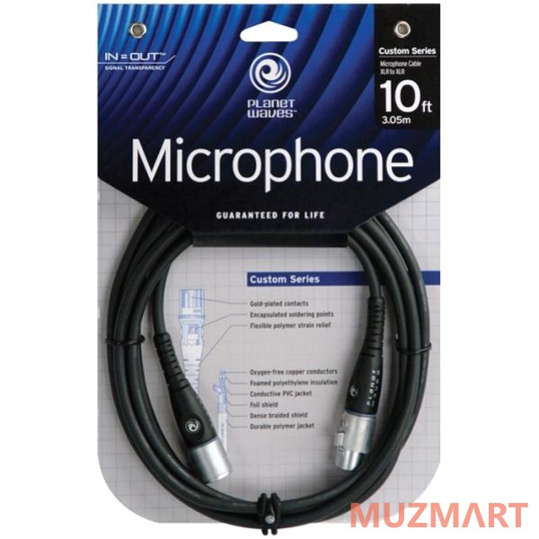 Planet Waves PW-M-10 Микрофонный шнур 3,05 м