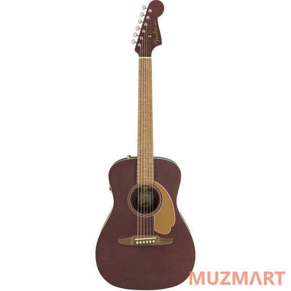 Fender Malibu Plyr Burgundy Satin WN Электроакустическая гитара